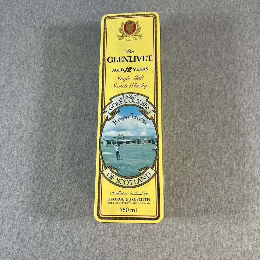 The Glenlivet Aged 12 Years,  Royal Troon Classic Golf Courses Empty Tin